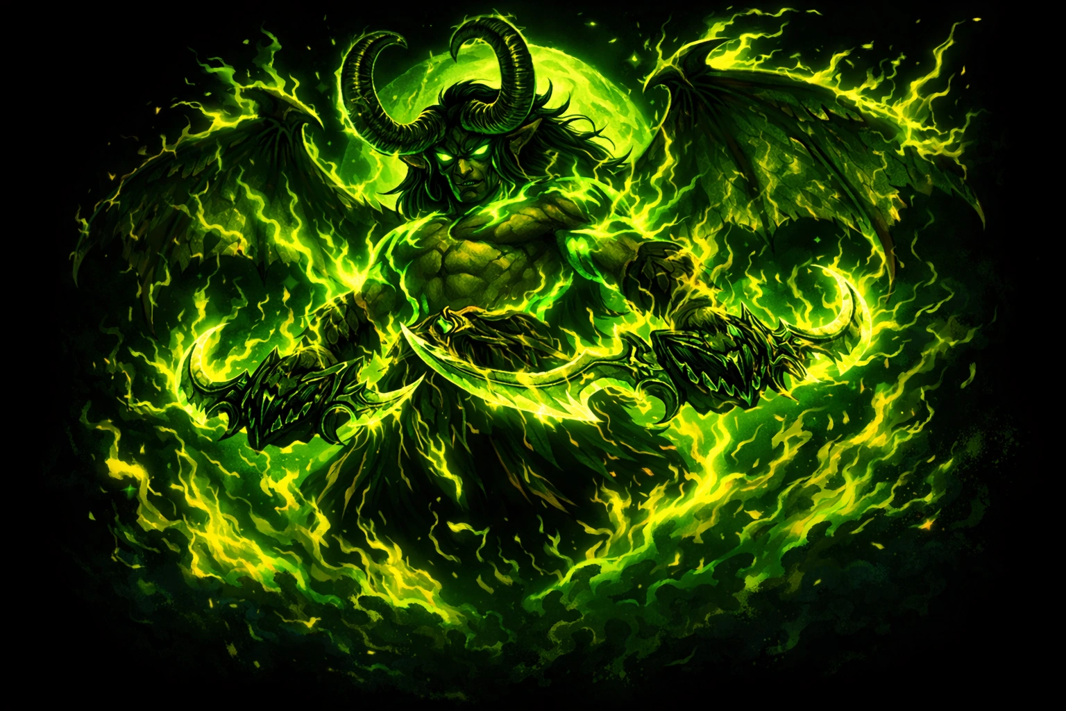 Illidan Stormrage, the final raid boss of TBC